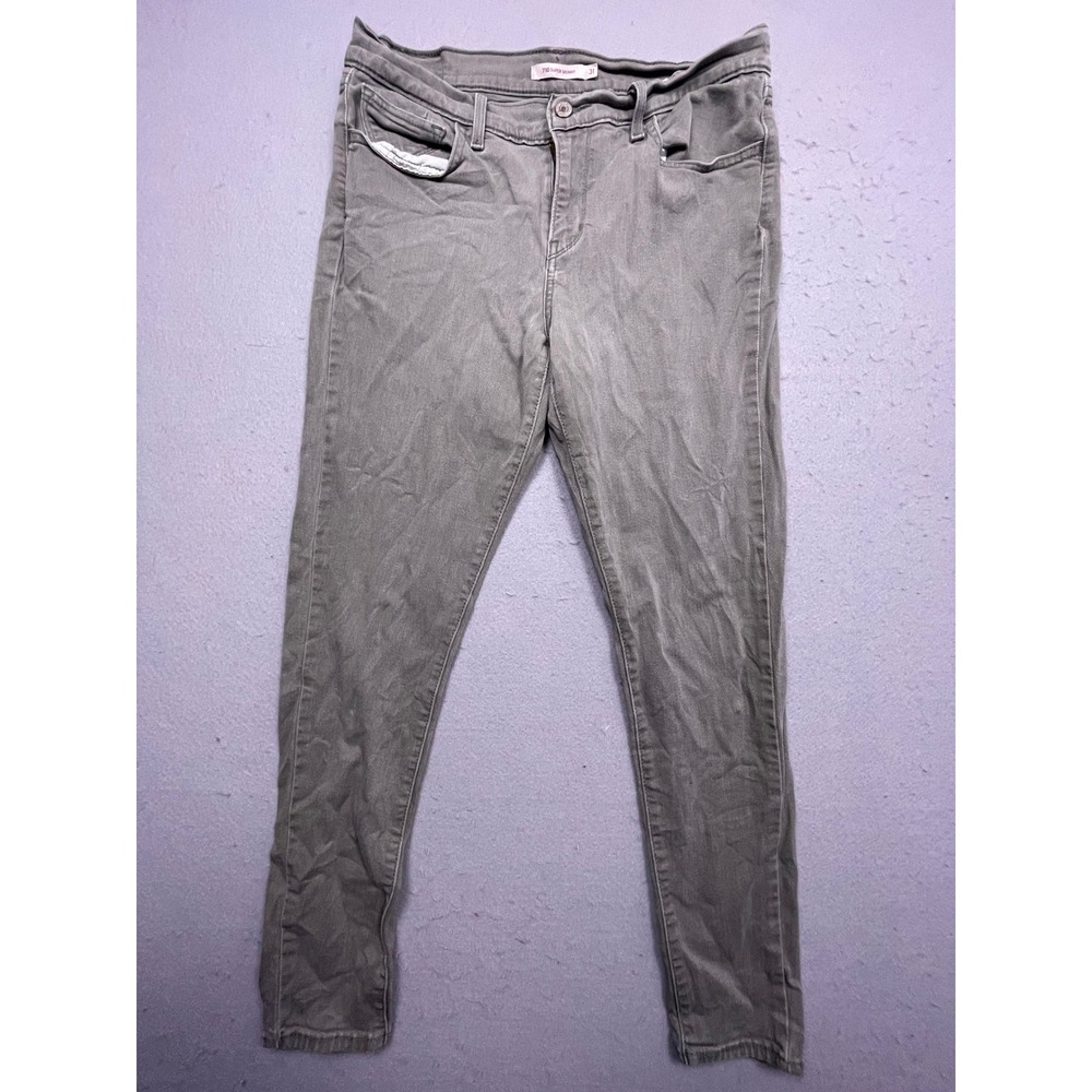 Levi's 710 Super Skinny Denim Gray 31 Womens